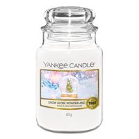 Yankee Candle Snow Globe Wonderland kaars Rond Cederhout, Eucalyptus, Munt Wit 1 stuk(s)