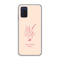 Where flowers bloom: Samsung Galaxy A03s Transparant Hoesje