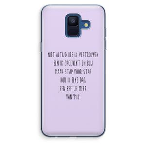 Zelfvertrouwen: Samsung Galaxy A6 (2018) Transparant Hoesje
