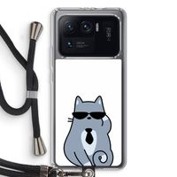 Cool cat: Xiaomi Mi 11 Ultra Transparant Hoesje met koord