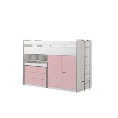 Vipack halfhoogslaper Bonny - lichtroze - 227x150x94,6 cm