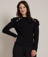 trui met ruches en knopen