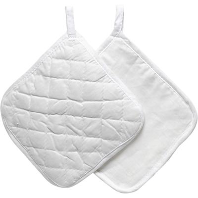 Creativ Company Pannenlappen, afm 20x20 cm, 145 gr, wit, 4 stuk/ 1 doos
