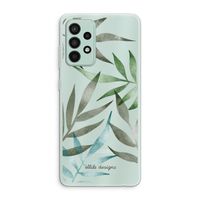 Tropical watercolor leaves: Samsung Galaxy A52s 5G Transparant Hoesje