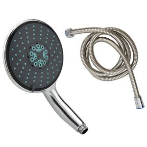 VidaXL Handdouche multifunctioneel met slang van 1,5 m chroomkleurig