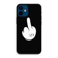 Middle finger black: iPhone 12 mini Biologisch afbreekbaar hoesje