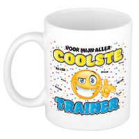 Cadeau mok voor trainer - grappig - keramiek - 300 ml - coolste trainer - thumbnail