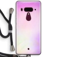 Flow mist pastel: HTC U12+ Transparant Hoesje met koord
