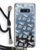 Poezen: Samsung Galaxy S10e Transparant Hoesje met koord