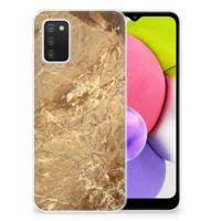 Samsung Galaxy A03S | TPU | Siliconen hoesje | Marmer Creme