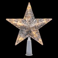 Feeric lights and christmas ster piek - met licht - kunststof - 20 cm   -