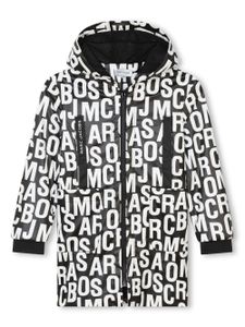 Marc Jacobs Kids imperméable à logo imprimé - Noir