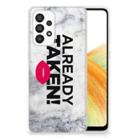 Samsung Galaxy A33 5G | Siliconen hoesje | met naam Already Taken White