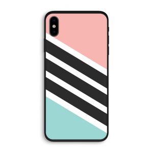 Strepen pastel: iPhone X Biologisch afbreekbaar hoesje