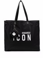 DSQUARED2 sac cabas à logo imprimé - Noir