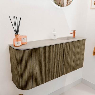 Toiletmeubel Mondiaz Joya Dlux | 91.6 cm | Meubelkleur Dusk | Faye wastafel Opalo Wasbak Rechts | 1 kraangat