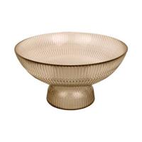 present time - Bowl Posh glass large sand brown