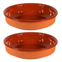 2x Grote tapas borden/ovenschalen Sevilla 32 cm