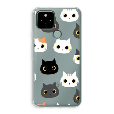 Katten: Google Pixel 5 Transparant Hoesje