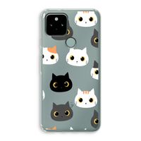 Katten: Google Pixel 5 Transparant Hoesje