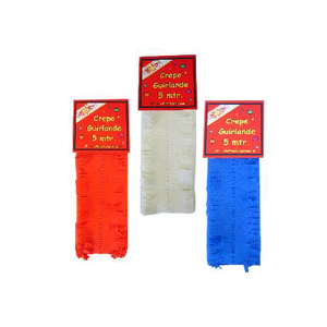 Crepe papier slinger rood wit blauw