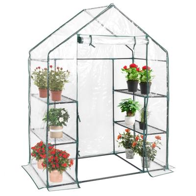 Broeikas Foliekas Kas Tomatenkas Plantenhuis Folietent Kas 143 x 73 x 195cm Wit en Transparant