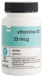 HEMA Vitamine D3 25mcg - 90 Stuks