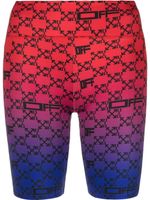 Off-White short de cyclisme à motif monogrammé - Rouge - thumbnail