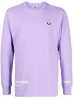 AAPE BY *A BATHING APE® sweat en coton à patch logo - Violet