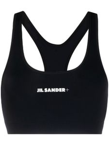 Jil Sander brassière de sport à logo imprimé - Noir