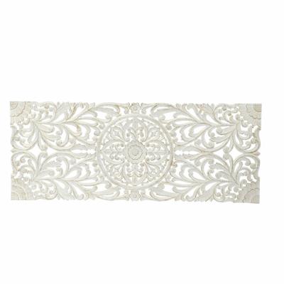 Hoofdbord DKD Home Decor Wit Gouden Hout Hout MDF 151 x 2 x 60 cm