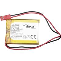 Akyga LiPo accupack 3.7 V 1150 mAh JST