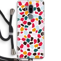 Colored Giraffe: LG G7 Thinq Transparant Hoesje met koord