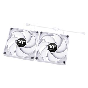 Thermaltake CT120 PC Cooling Fan White (2-Fan Pack) case fan 4-pins PWM fan-connector