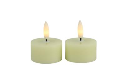 Theelicht dia. 4CM LED Lyon s2 creme - Countryfield