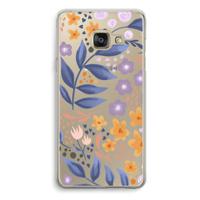 Flowers with blue leaves: Samsung Galaxy A3 (2016) Transparant Hoesje