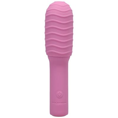 Doc Johnson Elite - Mini Vibrator met Verwisselbare Bevestiging - 4 / 10 cm
