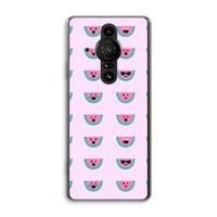 Smiley watermeloenprint: Sony Xperia Pro-I Transparant Hoesje