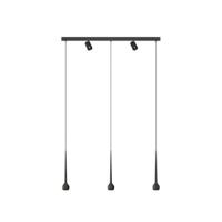 Grau Falling Sun Trace Three Spot Hanglamp - Zwart