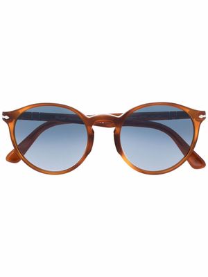 Persol lunettes de soleil à monture ronde - Marron