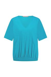 Studio Anneloes Vicky Sl Top 11008 T-shirt Korte Mouw 7302 Turquoise