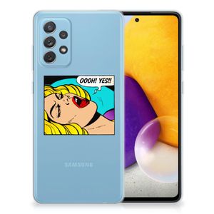 Samsung Galaxy A72 Silicone Back Cover Popart Oh Yes