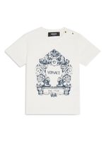 Versace Kids t-shirt en coton mélangé à logo imprimé - Blanc - thumbnail