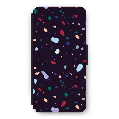 Dark Rounded Terrazzo: iPhone 12 Pro Max Flip Hoesje