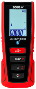 SOLA Laserafstandsmeter Metron 60 BT 0,05-60m, nauwkeurigheid +/-1,5mm - 71027101