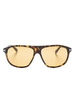 TOM FORD Eyewear lunettes de soleil Prescott à monture pilote - Marron