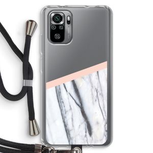 A touch of peach: Xiaomi Redmi Note 10S Transparant Hoesje met koord