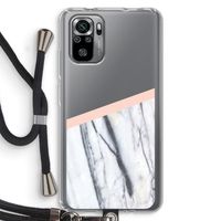 A touch of peach: Xiaomi Redmi Note 10S Transparant Hoesje met koord