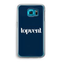 Topvent Navy: Samsung Galaxy S6 Transparant Hoesje