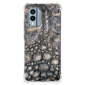 Nokia X30 Case Anti-shock Krokodillenprint